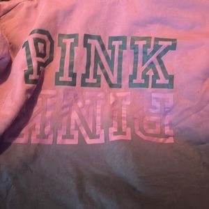 A pink sweatshirt